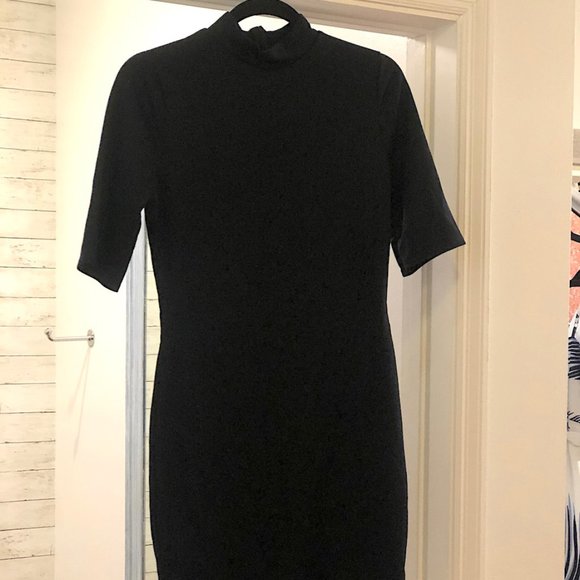 NWT Bodycon Black Dress, PrettyLittleThing, Sz 12 - Picture 6 of 16